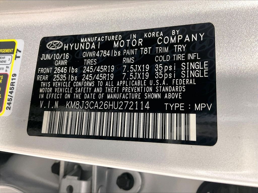 Used 2017 Silver Hyundai Limited image 36