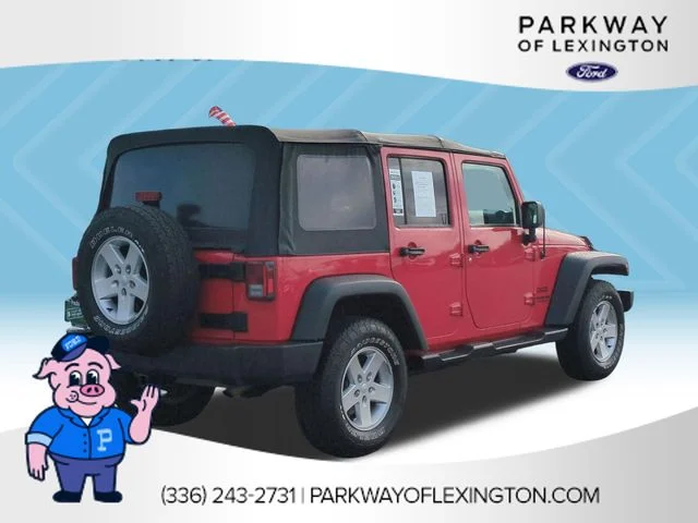 Used 2016 Red Jeep Unlimited Sport image 5