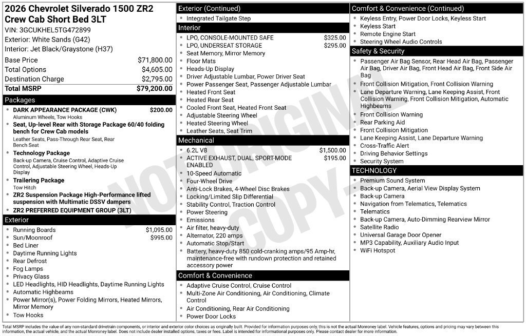 2026 Chevrolet Silverado 1500 ZR2 - Photo 4