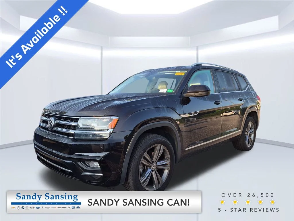Used 2019 Black Volkswagen 3.6L V6 SEL R-Line image 1