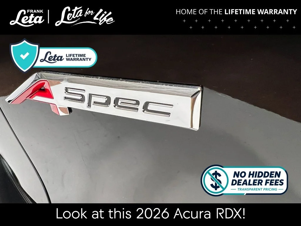 New 2026 Majestic Black Pearl Acura A-Spec Advance Package image 6