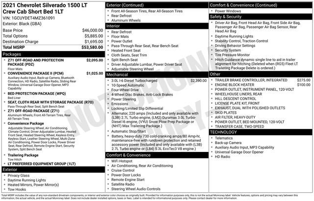 Certified Used 2021 BLACK Chevrolet LT image 33