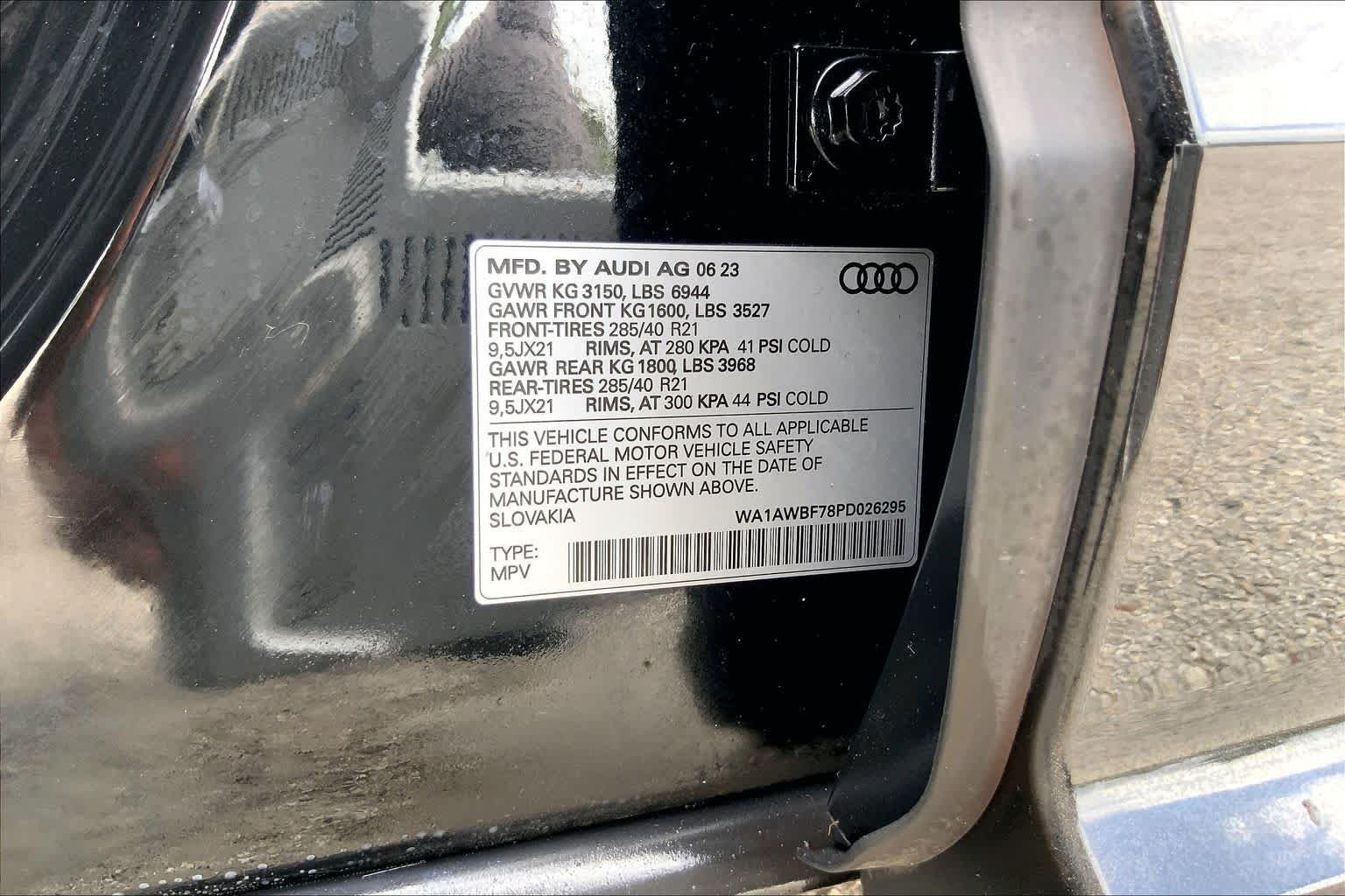 Used 2023 Mythos Black Metallic Audi Premium Plus image 35