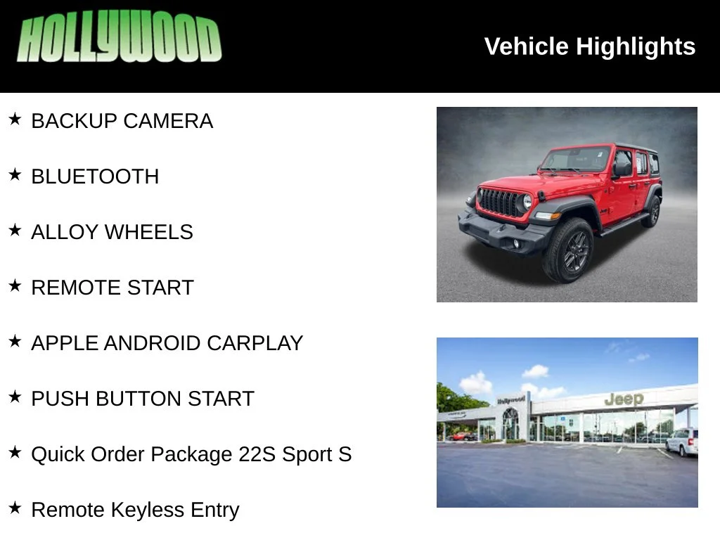 Used 2024 Red Jeep Sport S image 3
