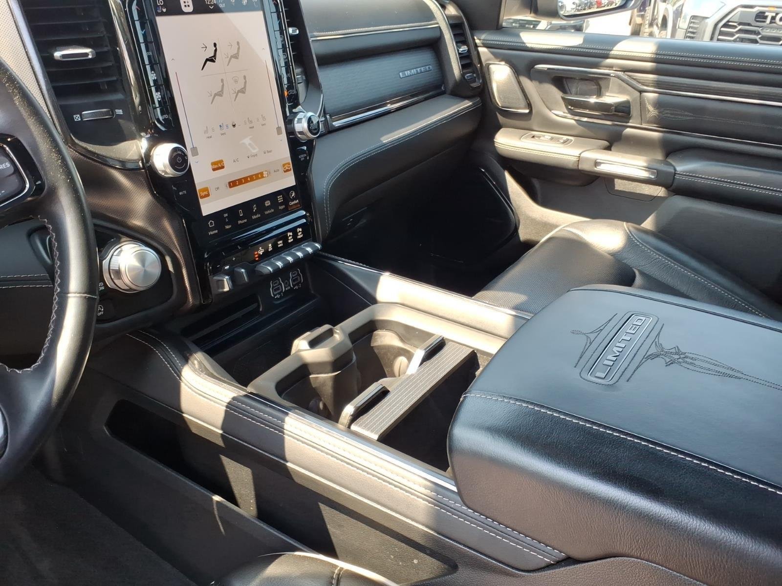 Used 2023 Diamond Black Crystal Pearlcoat Ram Limited image 24