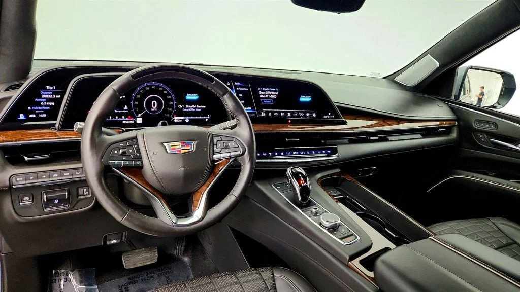 Used 2021 Satin Steel Metallic Cadillac 4WD 4dr Sport Platinum w/ Super Cruise & Night Vision image 12