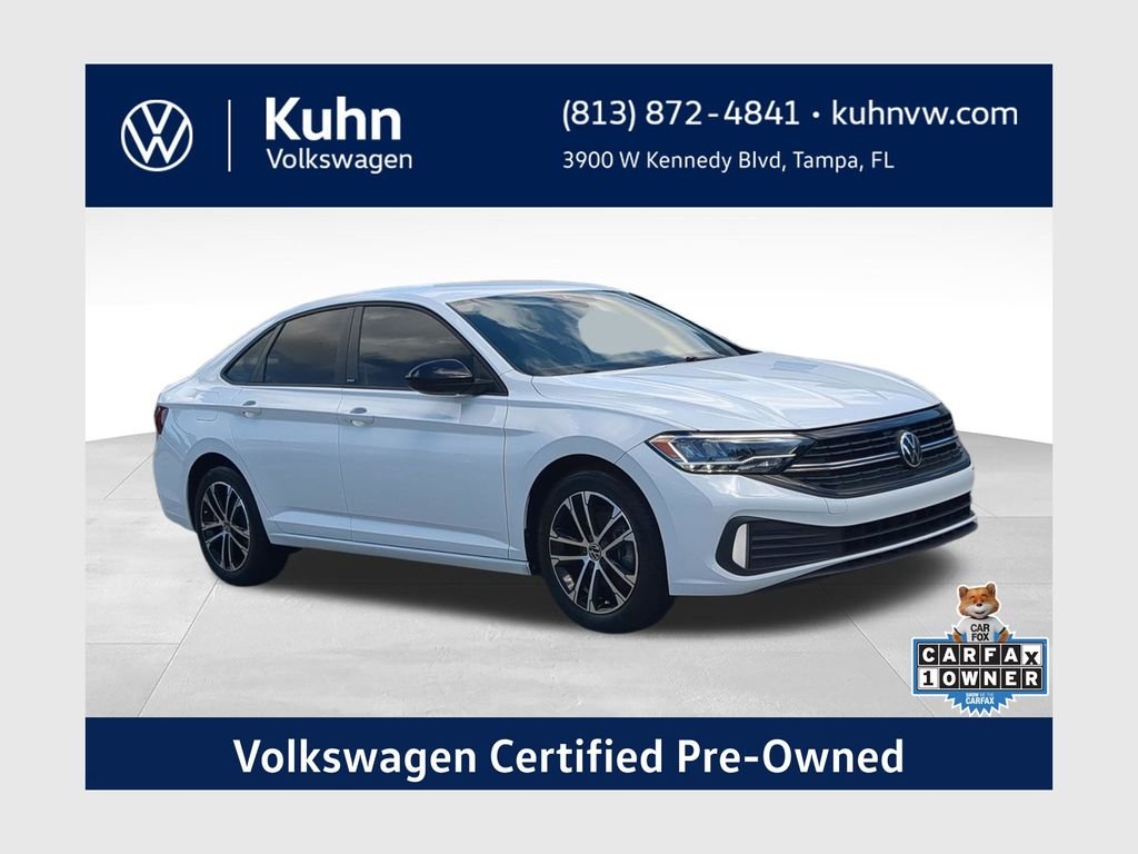 Certified Used 2024 White Volkswagen 1.5T Sport image 1