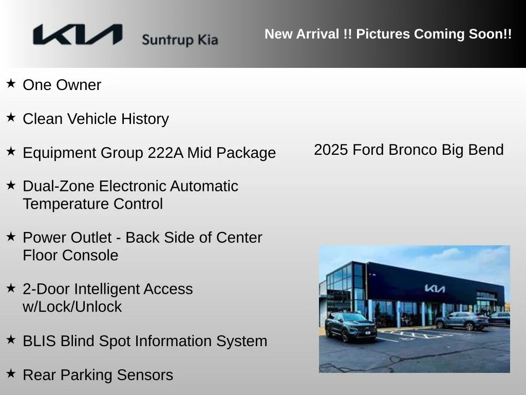 Used 2025 White Ford Big Bend image 3