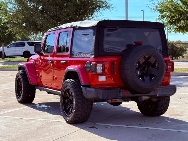 Used 2018 Red Jeep Unlimited Sahara image 3