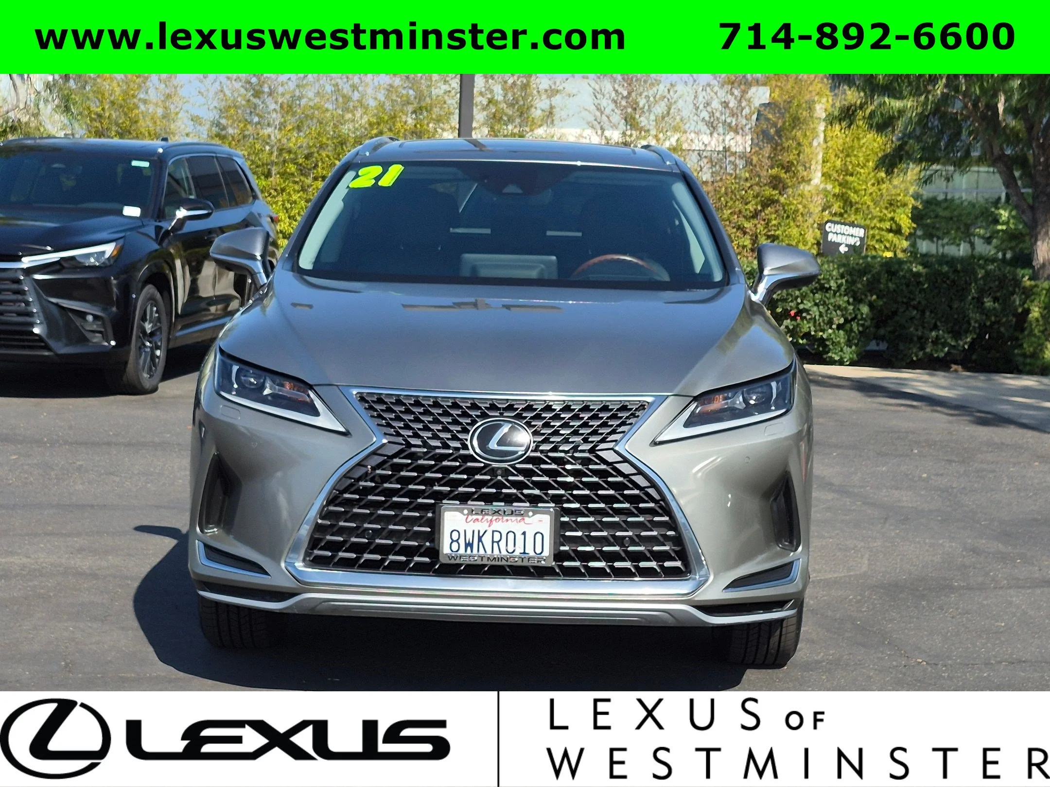 Used 2021 Silver Lexus RX 350 image 2