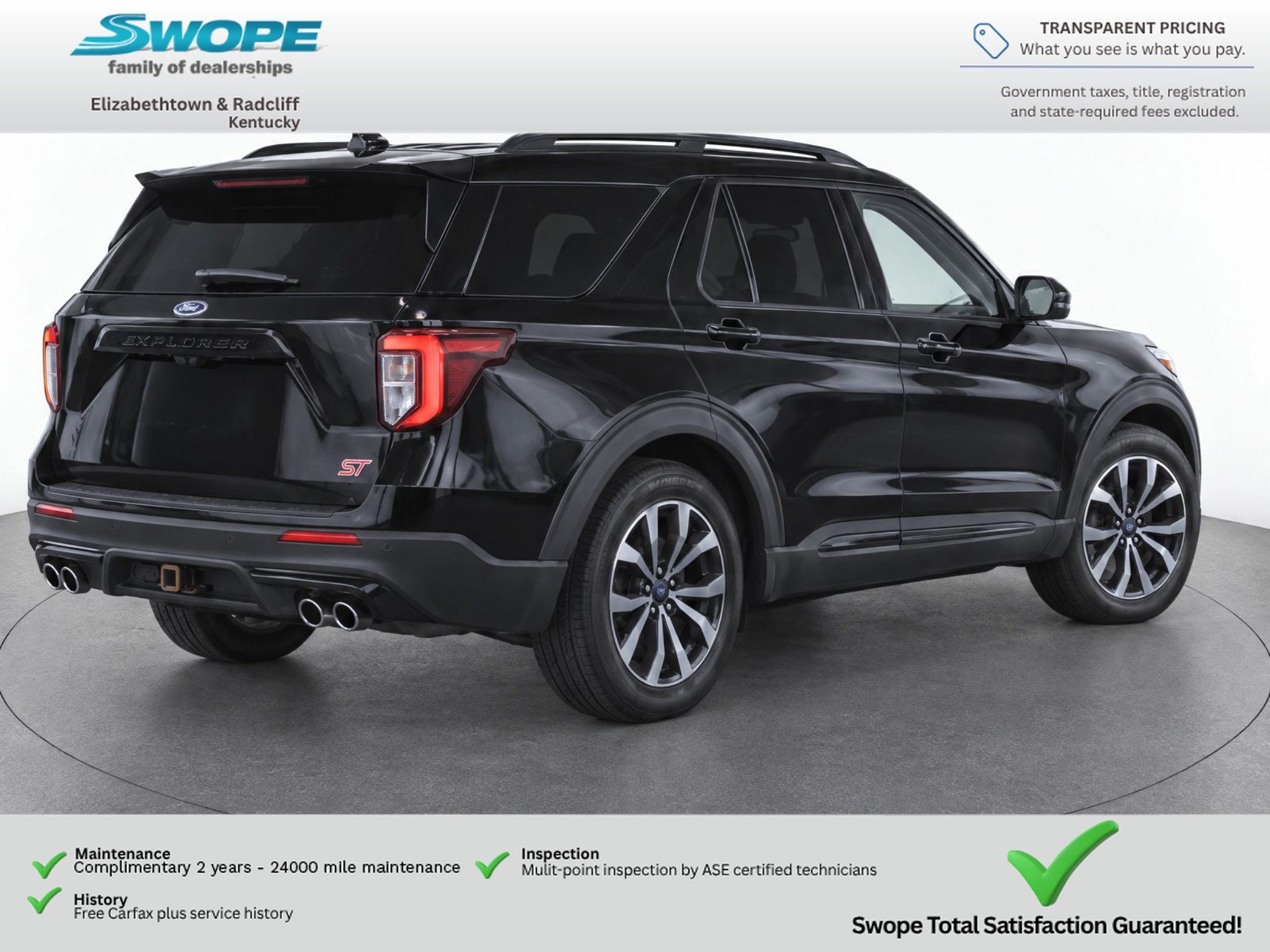 Used 2020 Agate Black Metallic Ford ST image 5