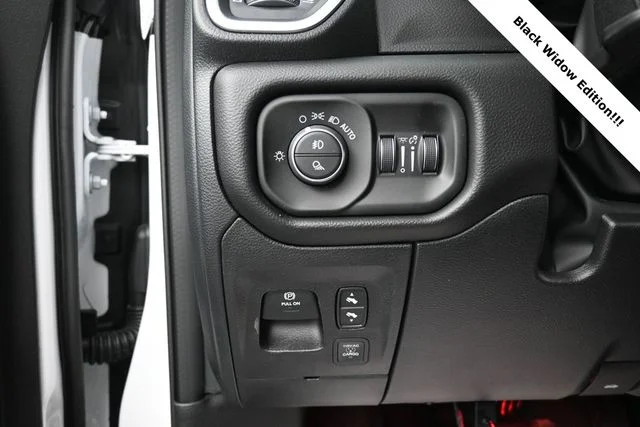 New 2026 Bright White Clear-Coat Exterior Paint RAM BLACK WIDOW EDITION image 21