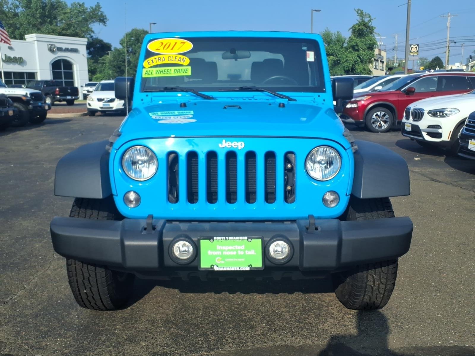 Certified 2017 Jeep Wrangler Sport S with VIN 1C4AJWAGXHL657737 for sale in Branford, CT