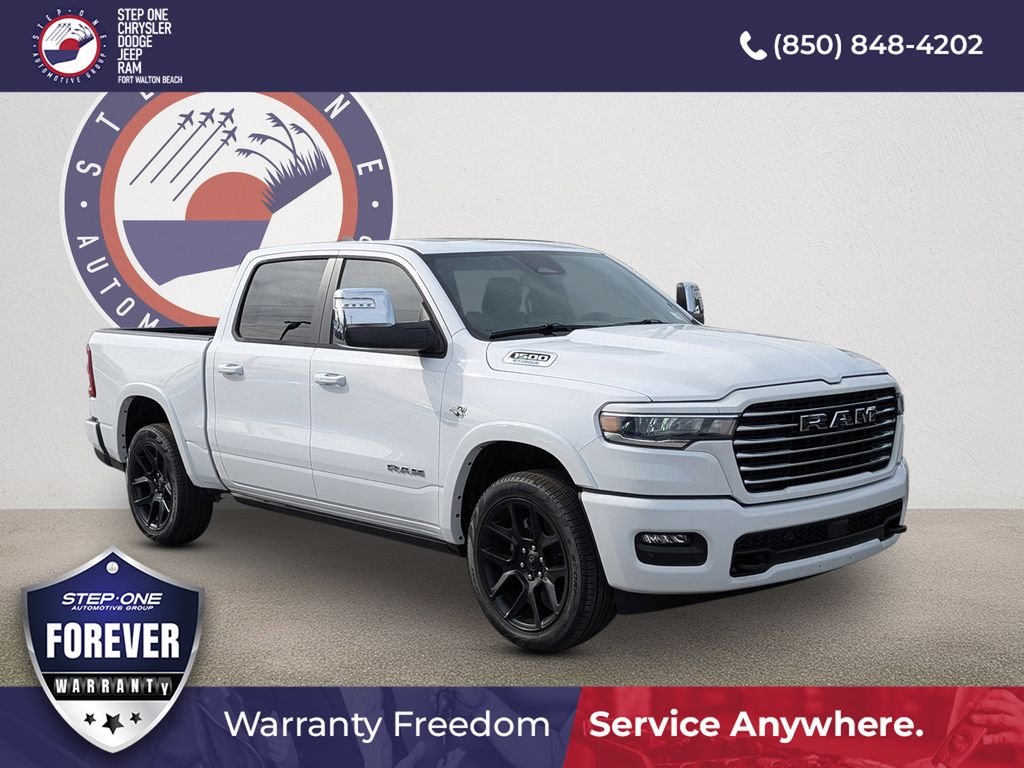 New 2026 Bright White Clear-Coat Exterior Paint Ram Laramie image 1