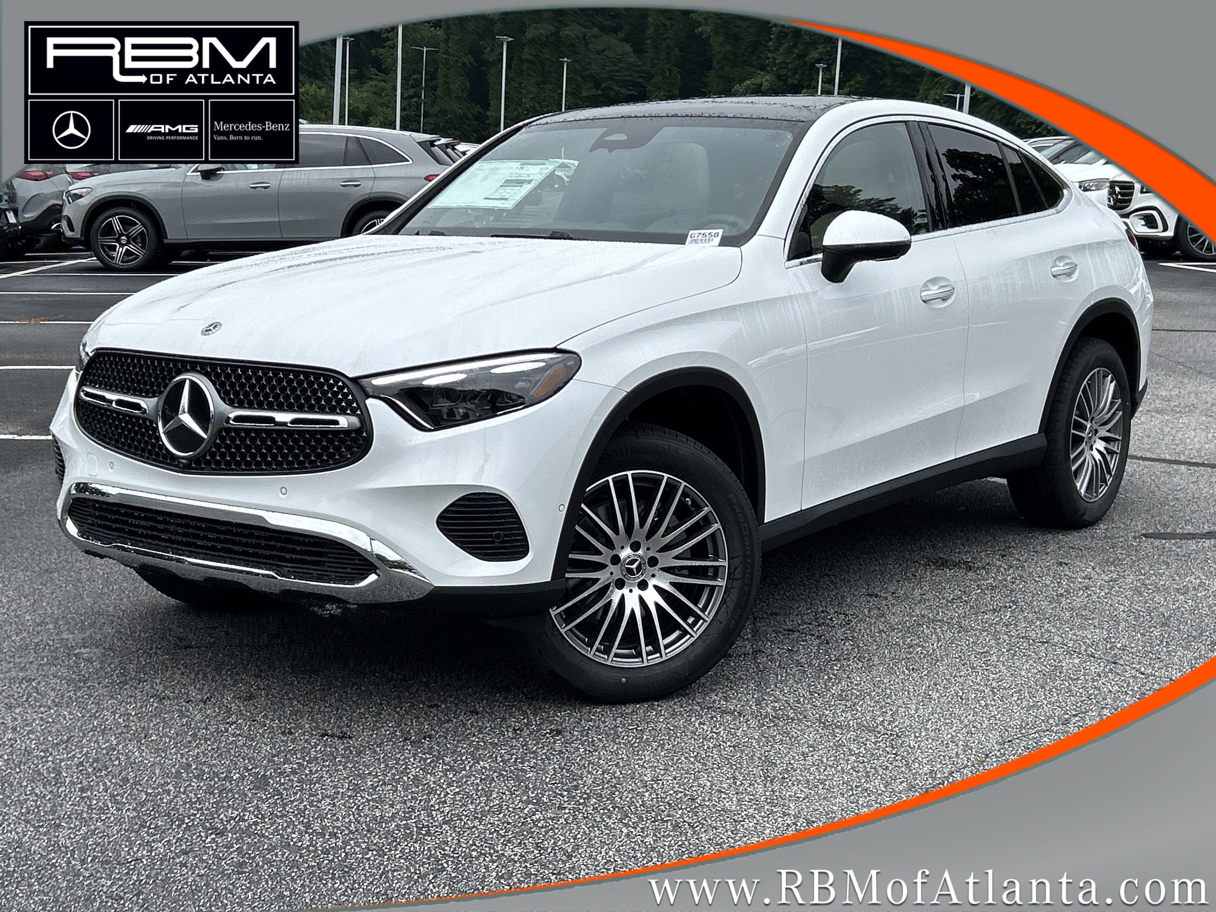New 2026 MANUFAKTUR Moonlight White Metallic Mercedes-Benz GLC 300 4MATIC® Coupe image 1