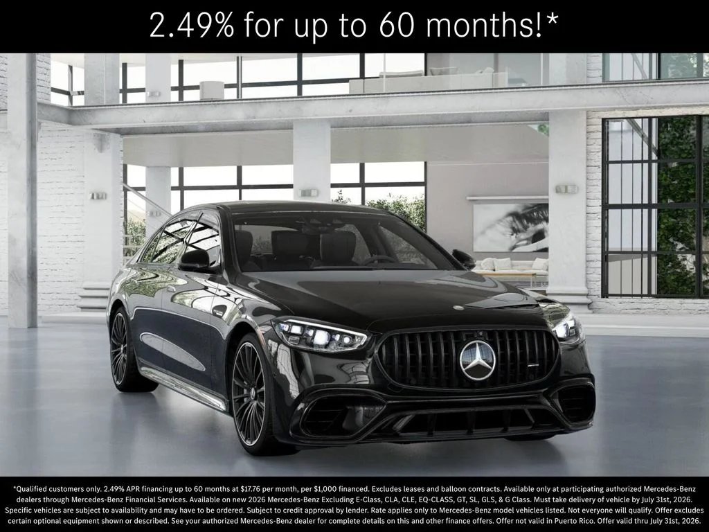 New 2026 Obsidian Black Metallic Mercedes-Benz AMG® S 63 E 4MATIC Sedan image 9