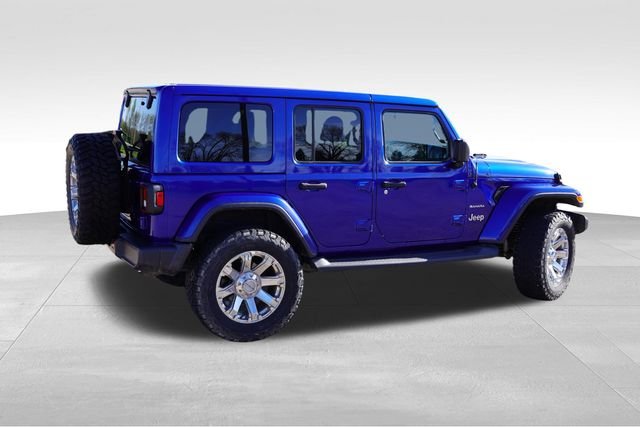 Used 2019 Blue Jeep Unlimited Sahara image 4