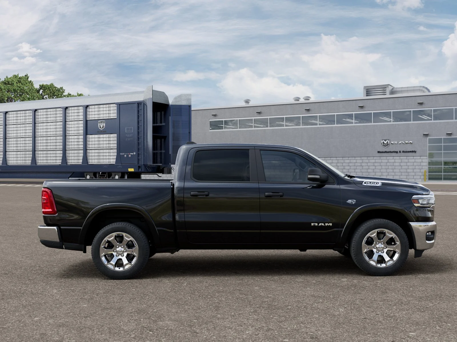 New 2026 Diamond Black Crystal Pearl-Coat Exterior Paint RAM BIG HORN image 12