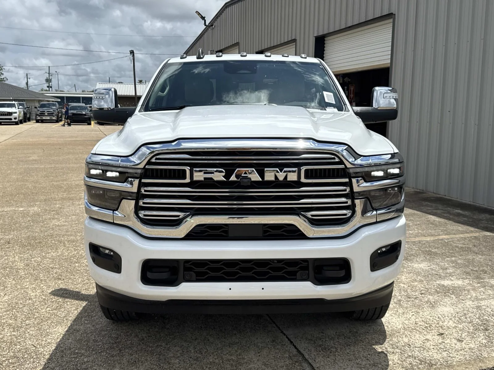 New 2026 Bright White Clear-Coat Exterior Paint RAM Laramie image 2