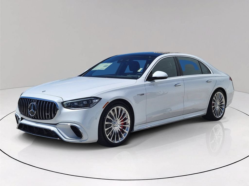 New 2026 MANUFAKTUR Moonlight White Metallic Mercedes-Benz AMG® S 63 E 4MATIC® Sedan image 3