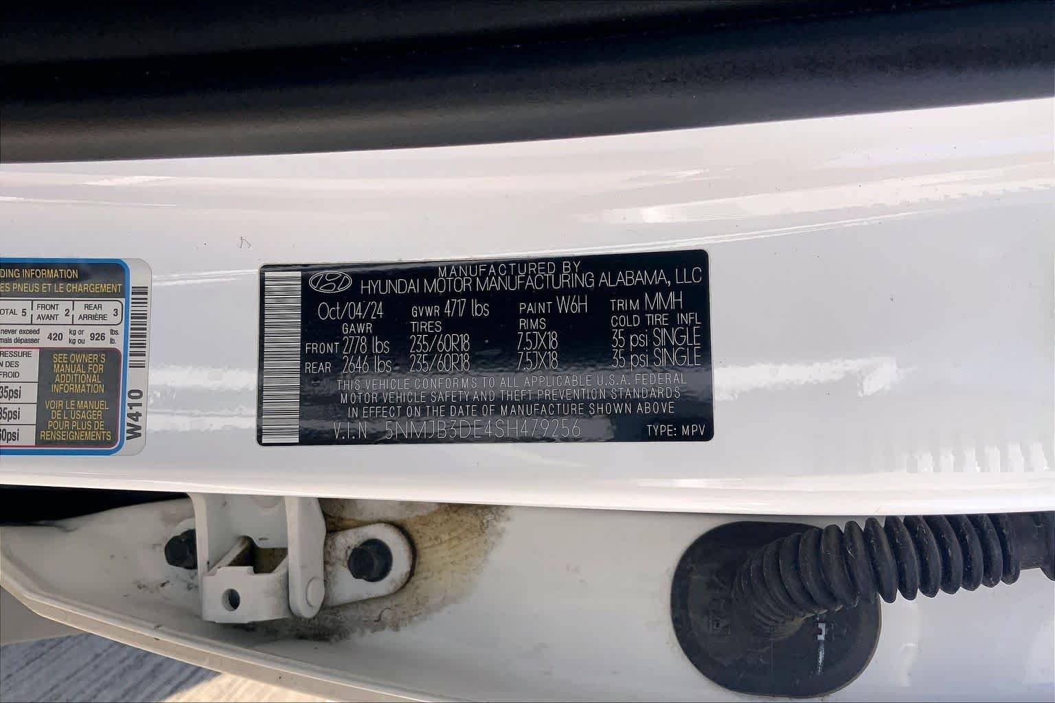 Used 2025 Serenity White Pearl Hyundai SEL image 31