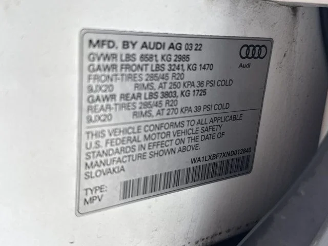 Used 2022  Audi 55 Premium Plus image 37
