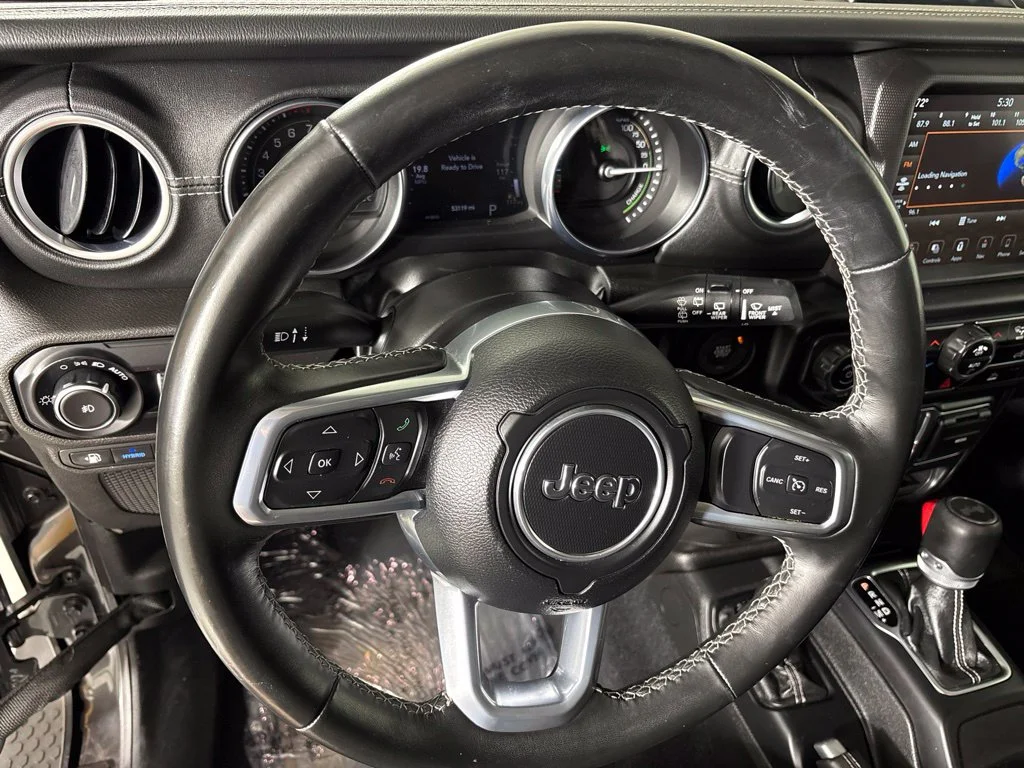 Used 2022 Gray Jeep Unlimited Sahara 4xe image 32