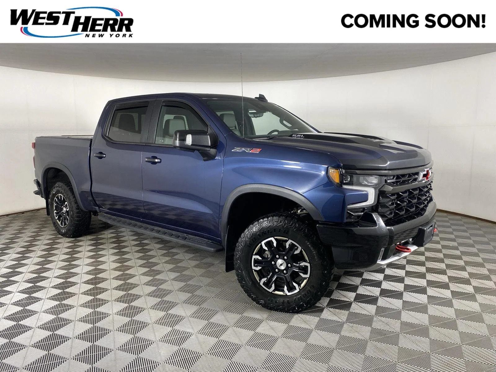Used 2022 Northsky Blue Metallic Chevrolet ZR2 image 1