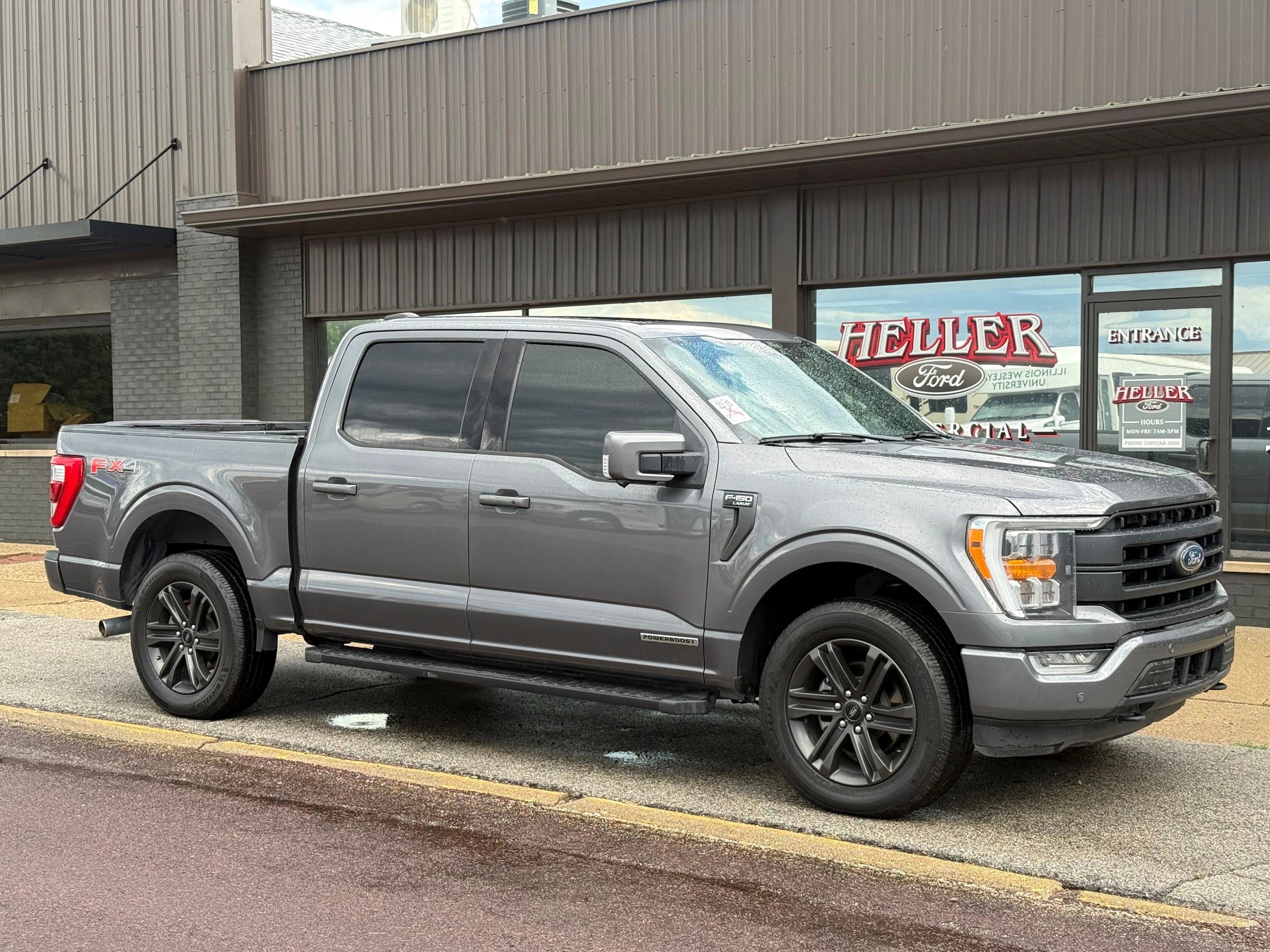 Used 2021 Carbonized Gray Metallic Ford LARIAT image 3
