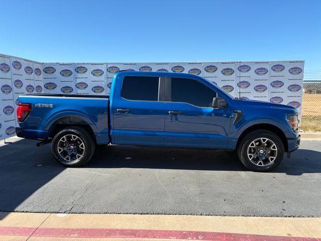 Blue 2025 Ford F-150 STX 4dr SuperCrew 4WD Pickup Truck Four-Wheel Drive Automatic