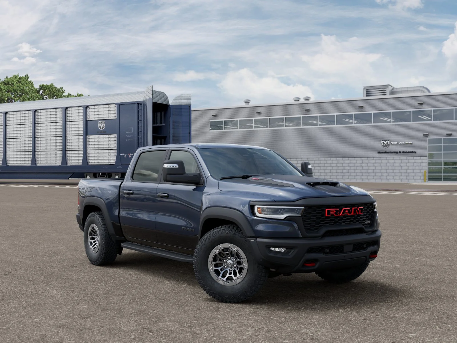 New 2027 Forged Blue Metallic Exterior Paint RAM TRX image 3