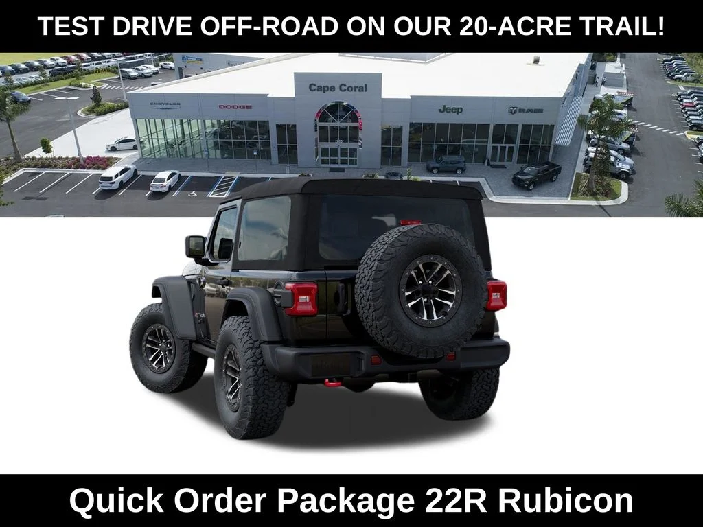 New 2026 Black Clear-Coat Exterior Paint Jeep Rubicon image 3