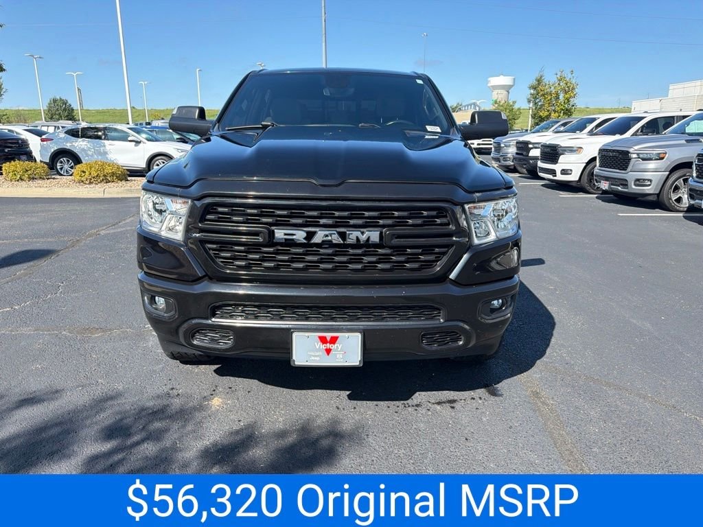 Used 2022 RAM Ram 1500 Pickup Big Horn/Lone Star with VIN 1C6SRFFT3NN407136 for sale in Kansas City