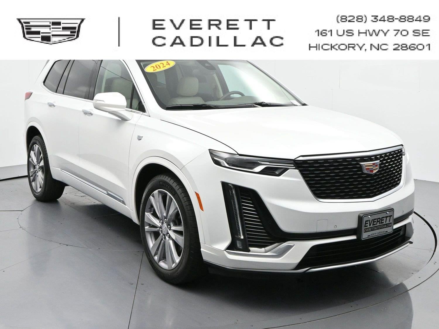 Used 2024 Crystal White Tricoat Cadillac Premium Luxury image 1