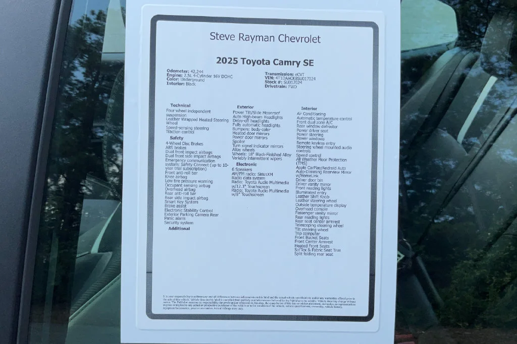 Used 2025 Gray Toyota SE image 25