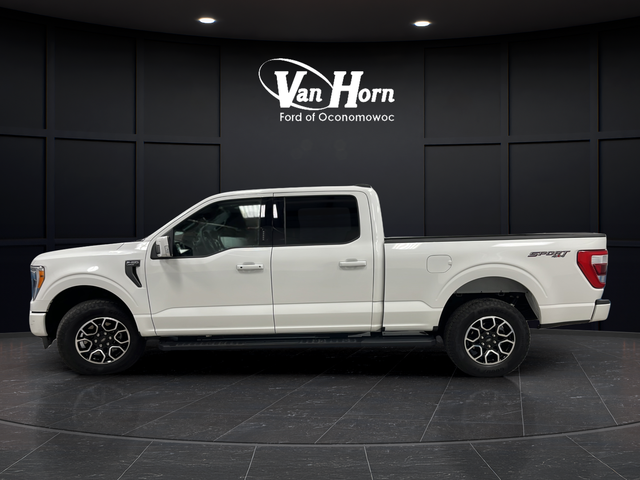 Used 2023 Star White Metallic Tri-Coat Ford Lariat image 4