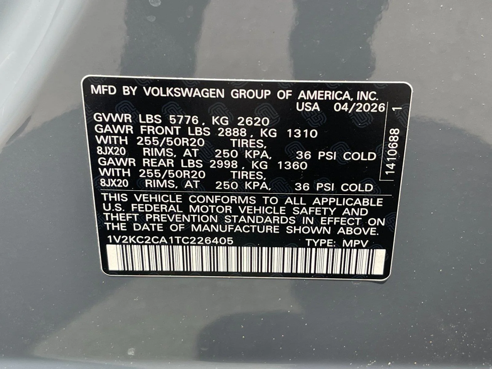 New 2026 Pure Gray Volkswagen 2.0T SE w/Technology image 12