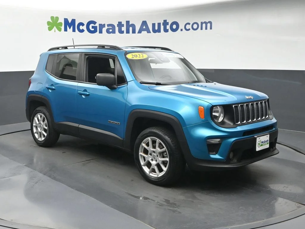 Certified Used 2022 Teal Jeep Latitude image 2