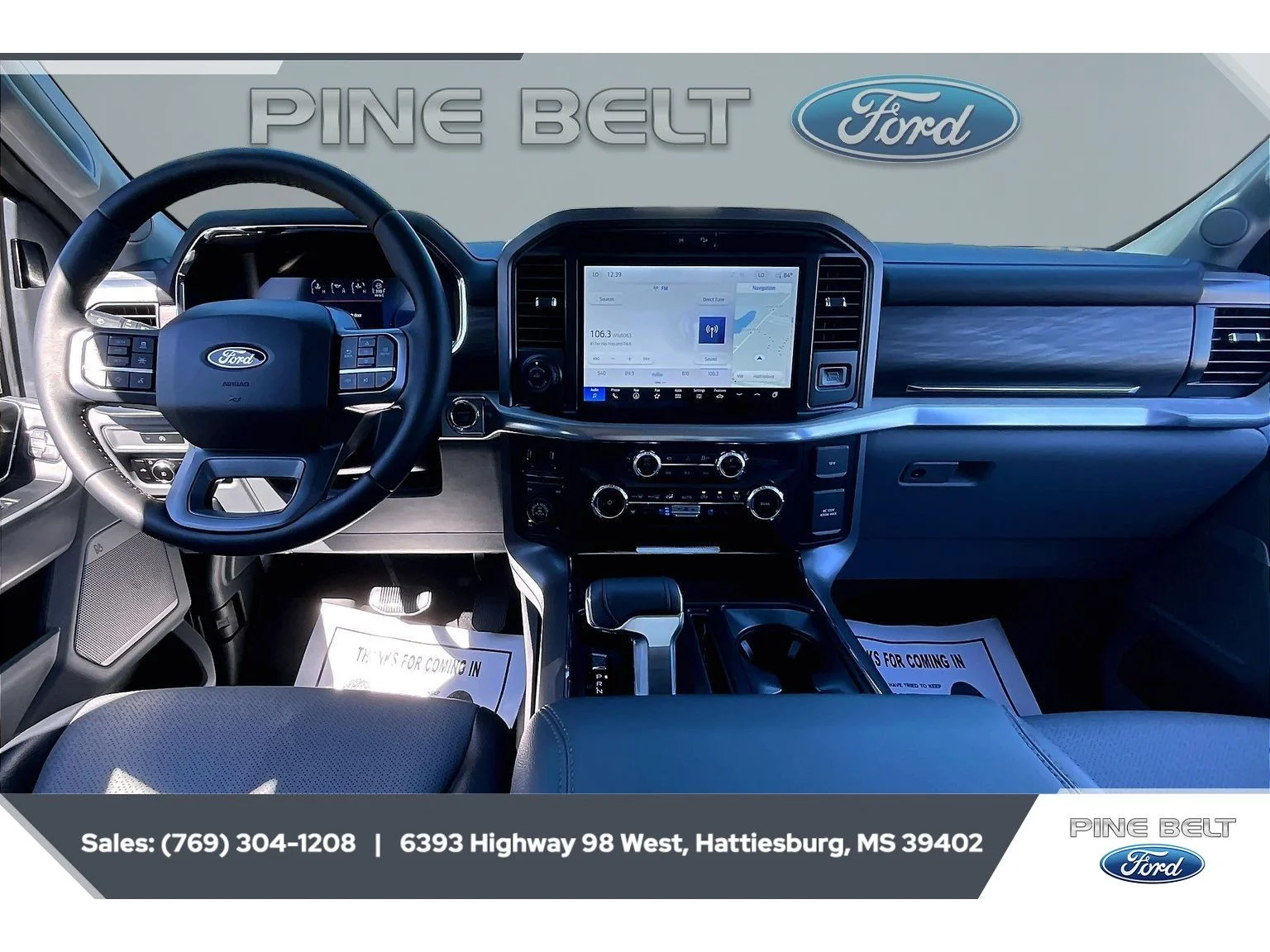 Used 2025 Space White Metallic Ford LARIAT image 14