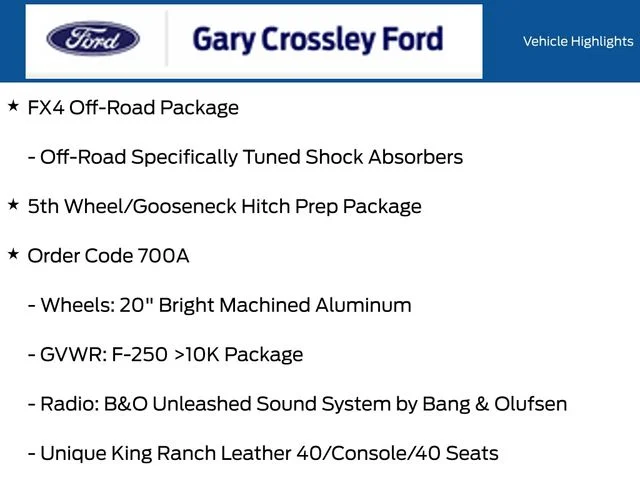 New 2026 Star White Metallic Tri-Coat Ford F-250® King Ranch® image 12