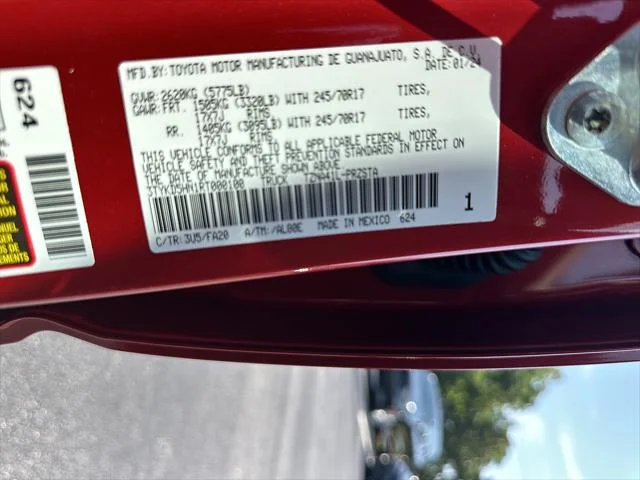 Certified Used 2024 EMOTIONAL RED 2 Toyota  image 31