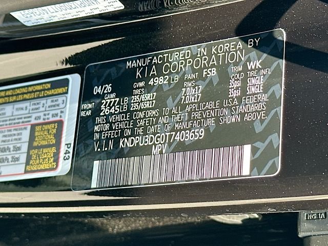 New 2026 Fusion Black Kia LX image 30