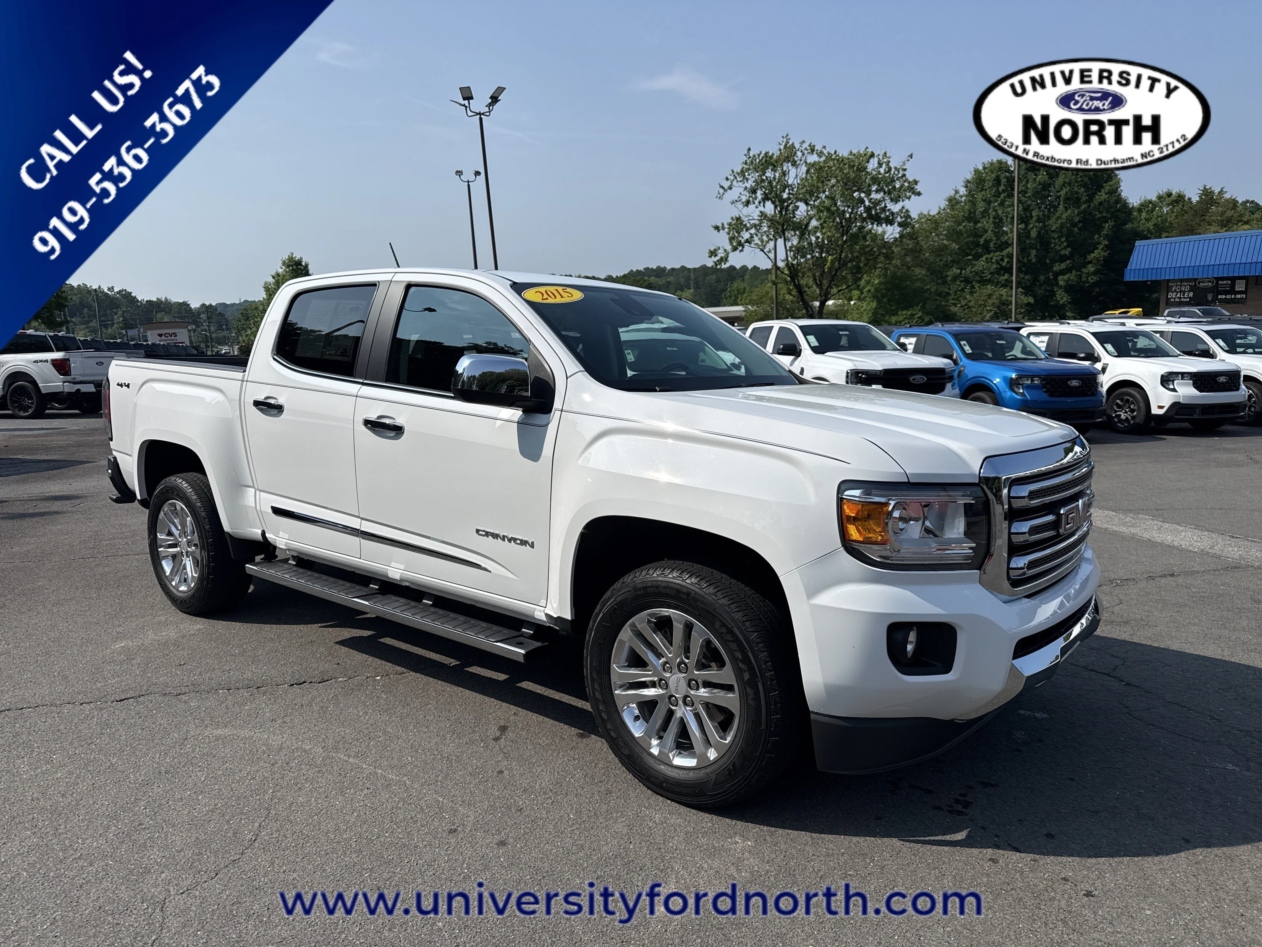 Used 2015 Summit White GMC 4WD SLT image 1