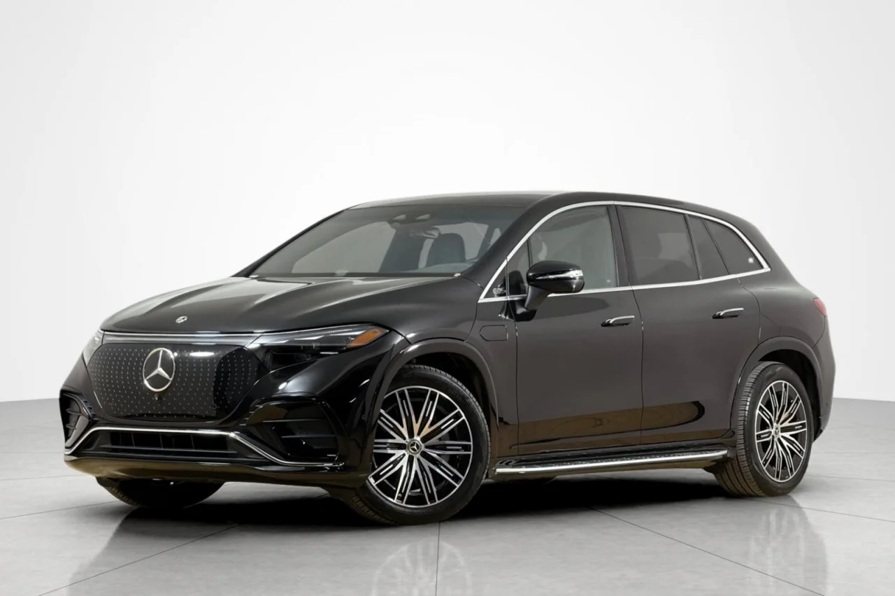 Used 2024 Obsidian Black Metallic Mercedes-Benz EQS 450+ image 1
