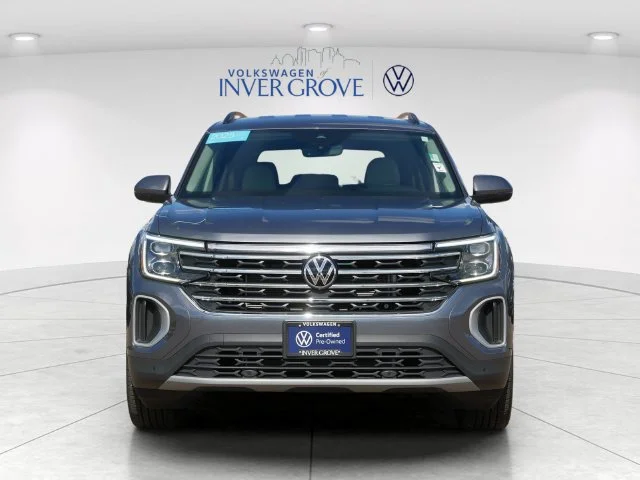 Certified 2025 Volkswagen Atlas SE w/Tech with VIN 1V2HR2CA1SC552700 for sale in Inver Grove Heights, Minnesota