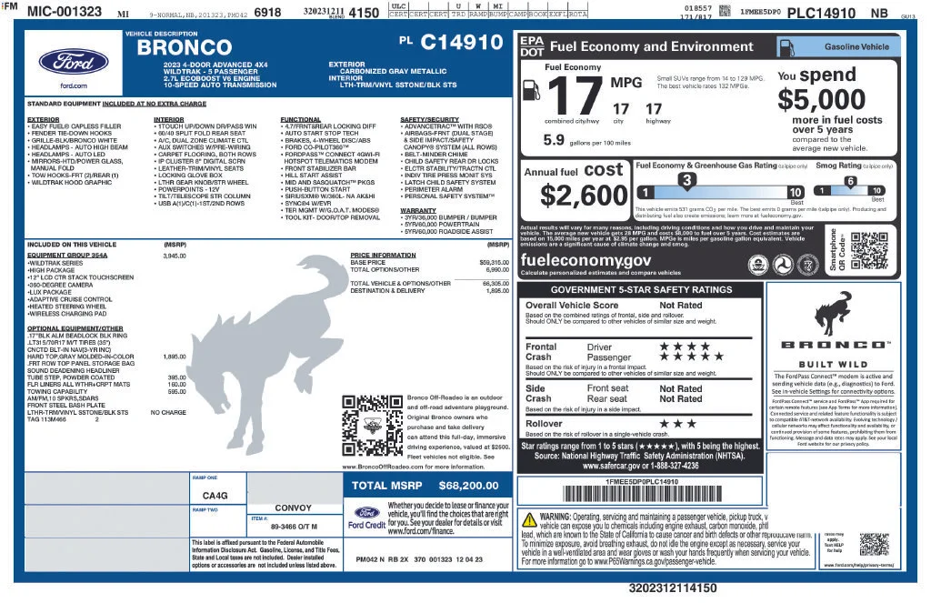 Used 2023 Gray Ford Wildtrak image 39