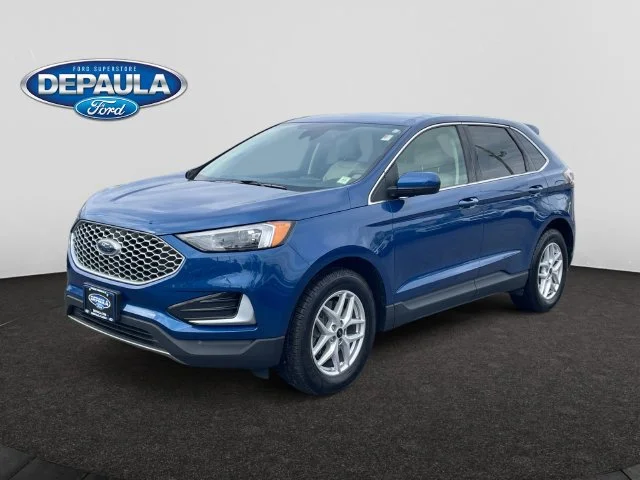 Certified Used 2024 Blue Ford SEL image 1