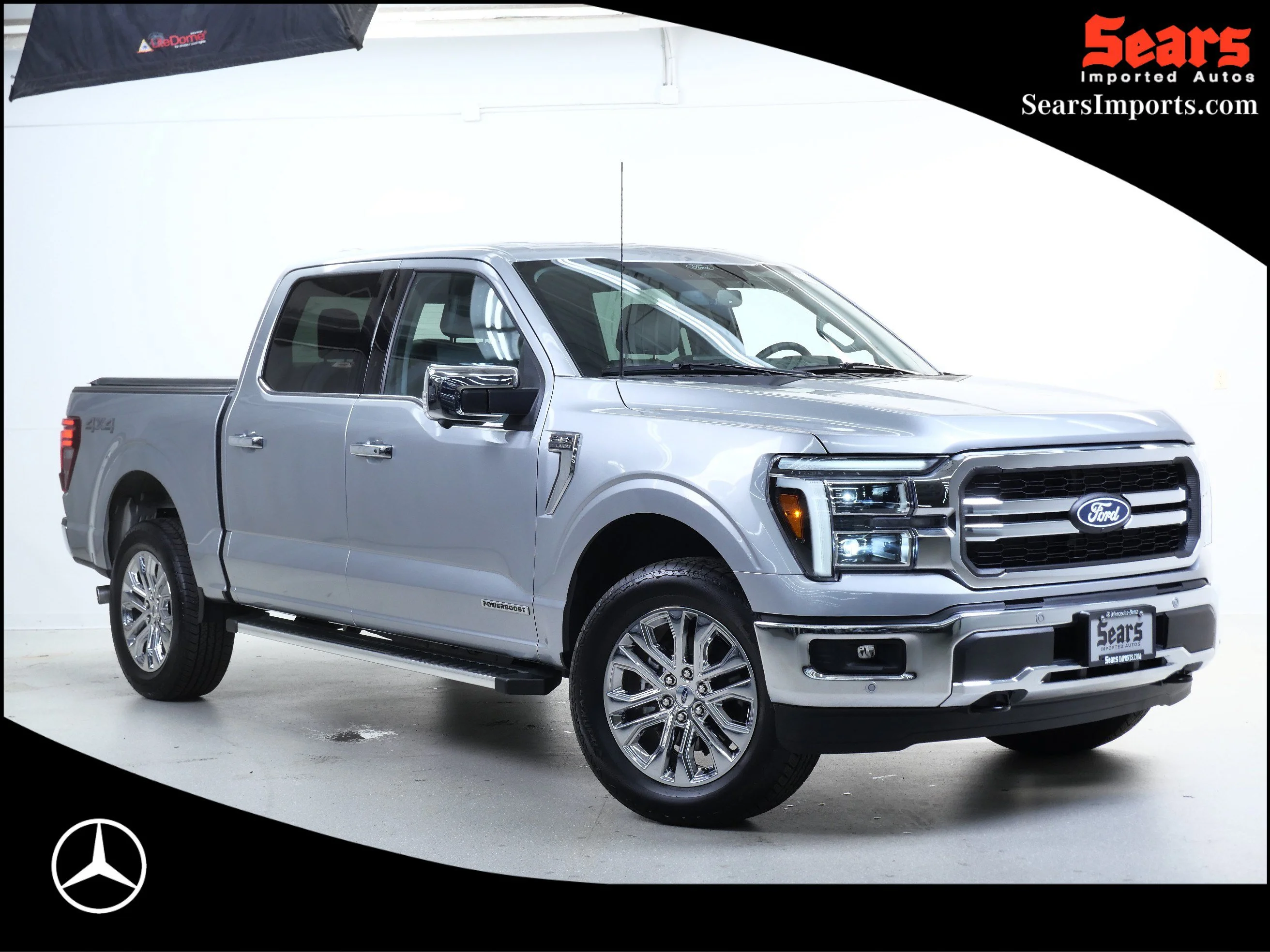 Used 2025 Iconic Silver Metallic Ford LARIAT 4WD SuperCrew 5.5