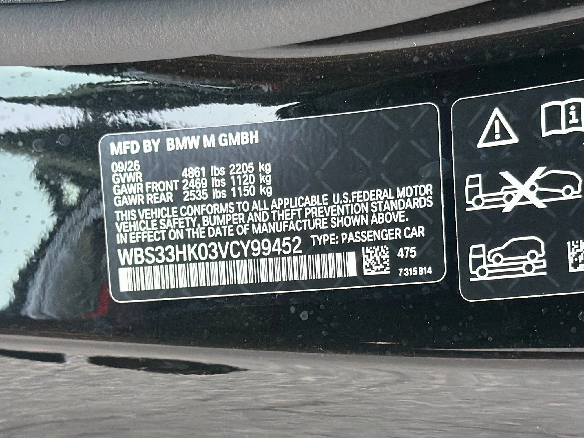 New 2027 Black Sapphire Metallic BMW Competition xDrive image 42