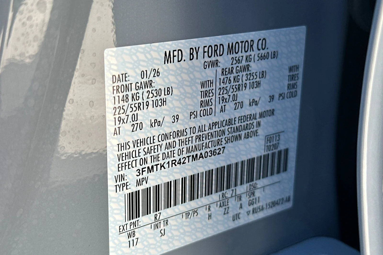 New 2026 Glacier Gray Metallic Tri-coat Ford Select image 28